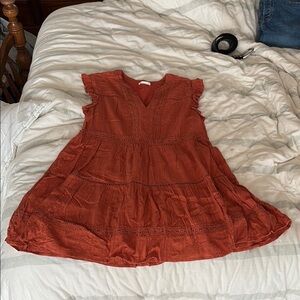 Altar'd State Burnt Orange Sundress Sleeveless